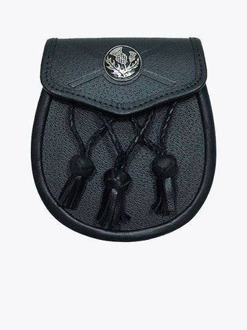All Leather Daywear Sporran With Free Chain Belt