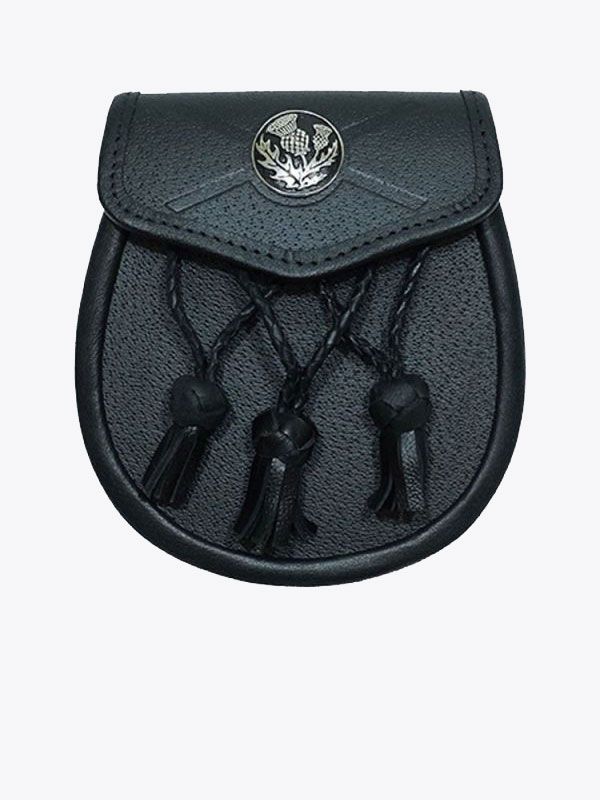 All Leather Daywear Sporran With Free Chain Belt