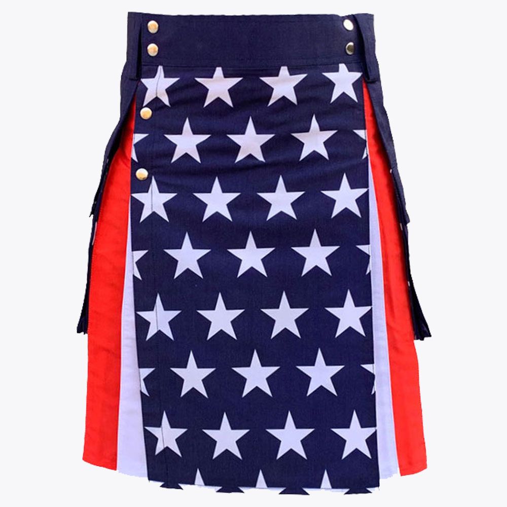 American flag Hybrid Fashion Utility Kilt For Man