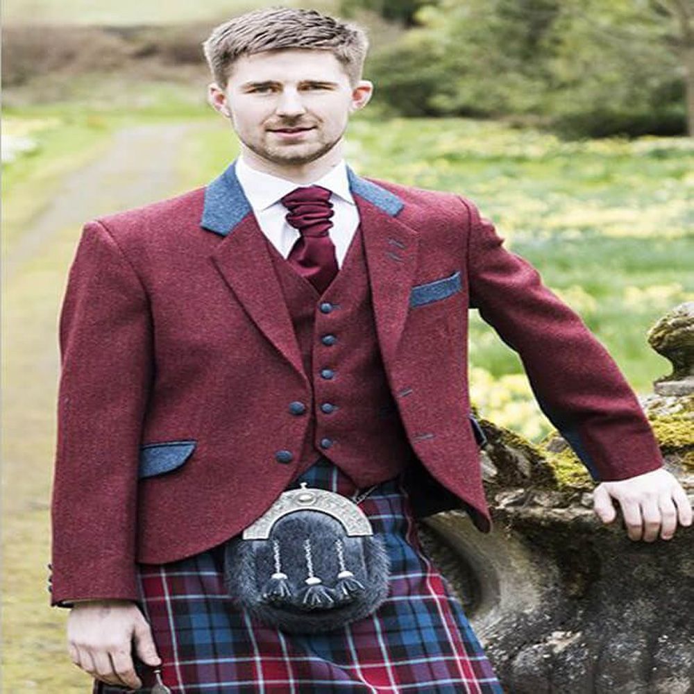 Argyll kilt Jacket &amp; Waistcoat Two Color Combinations