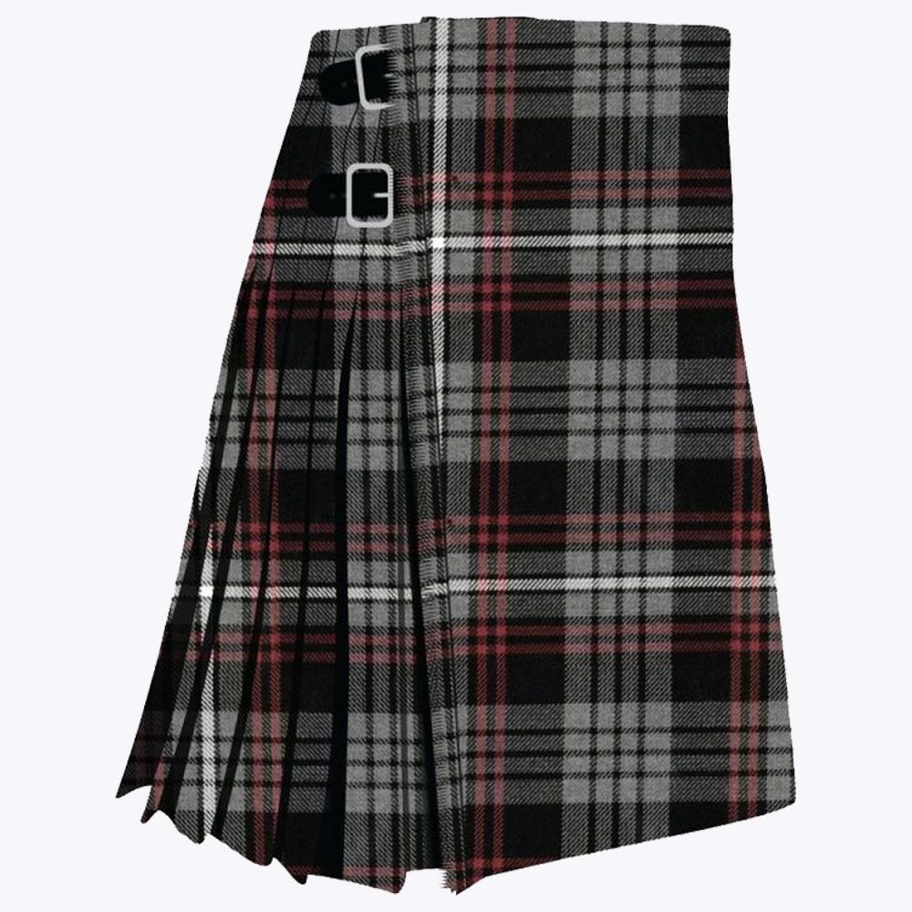 Clan Auld Lang Syne Grey Tartan Kilt