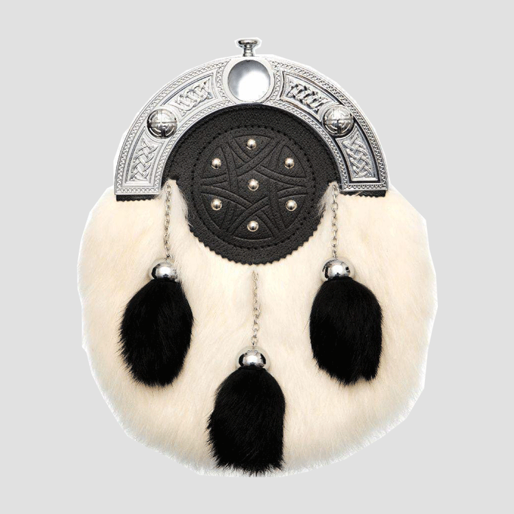 Dark Brown Rabbit Fur Sporran