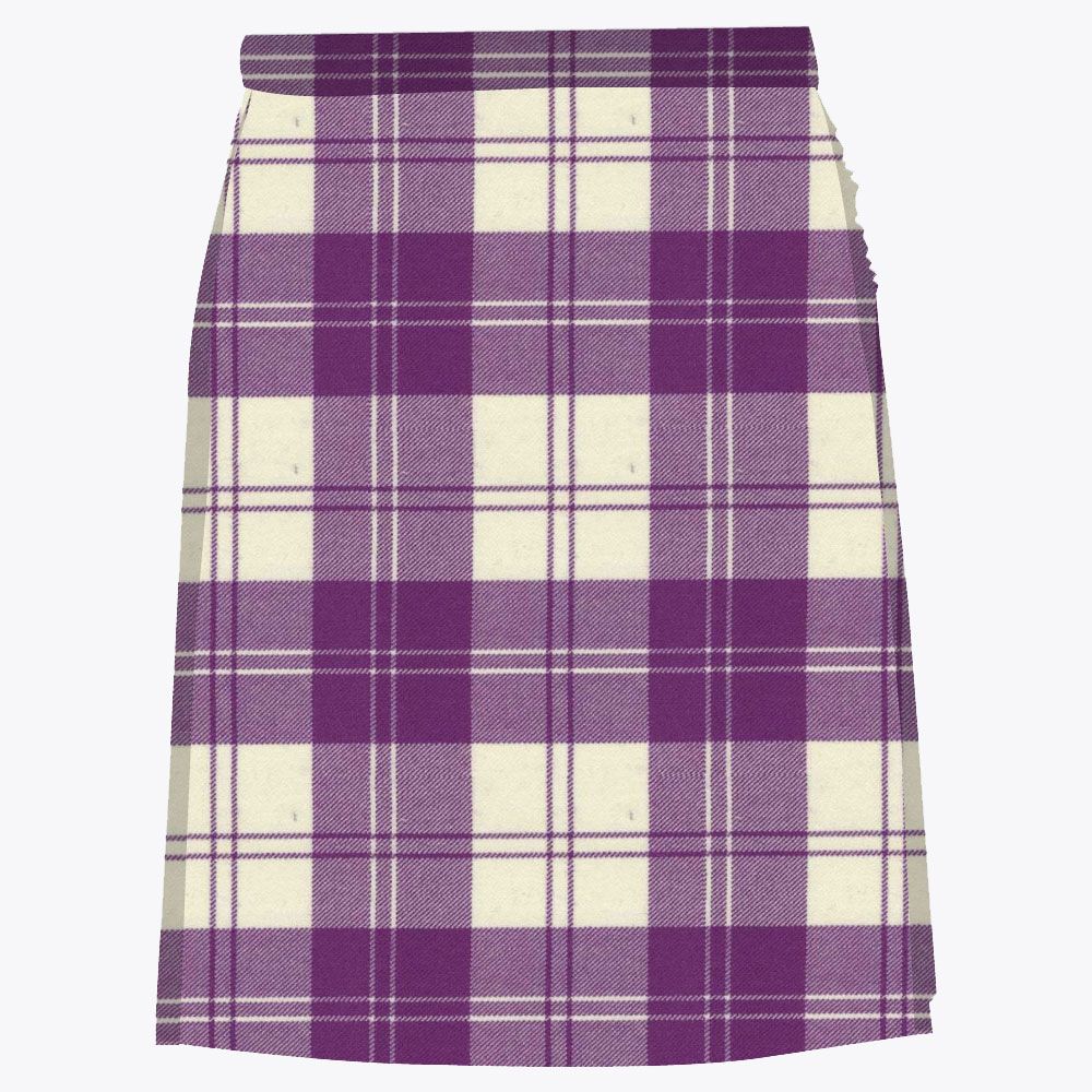 Eriskin Dress purple &amp; White Women Tartan Kilt