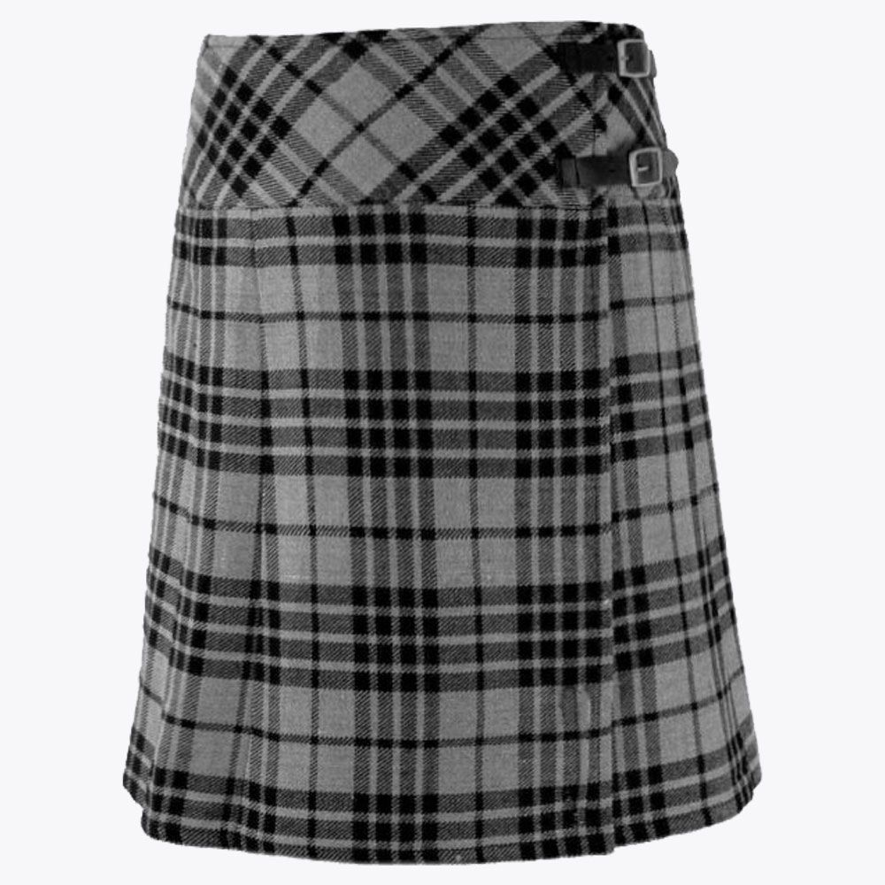 Grey Hamilton Tartan Kilt For Women