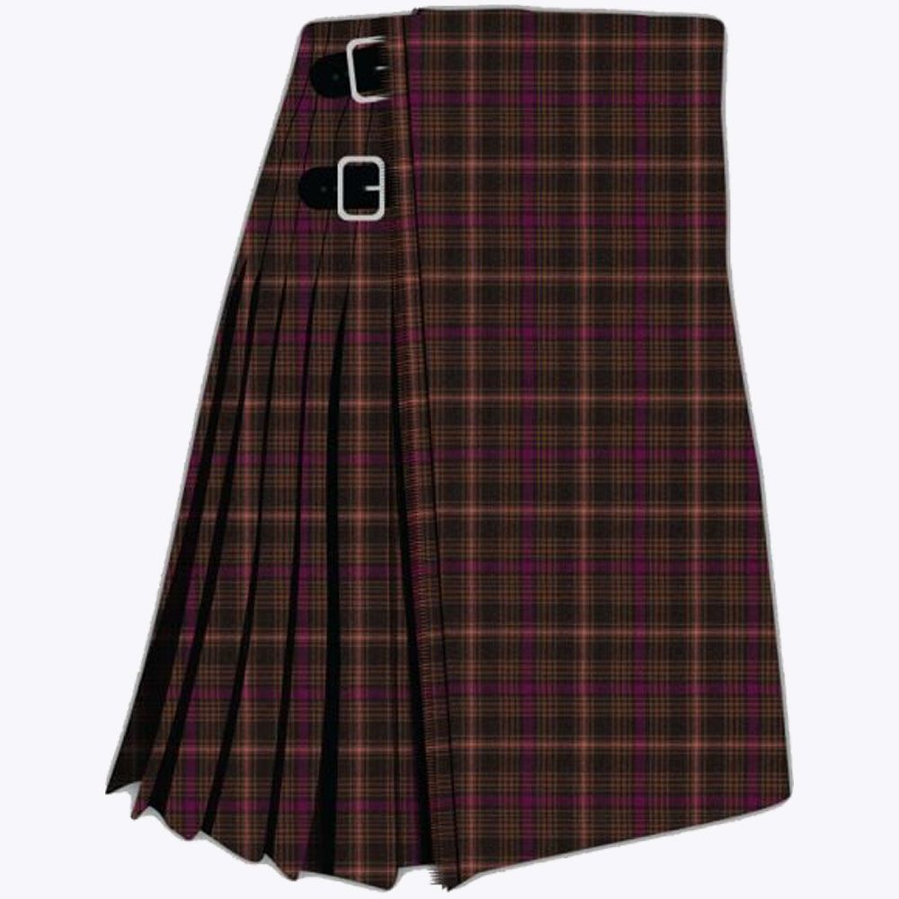 Hebridean Salmon Herringbone Tartan Kilt