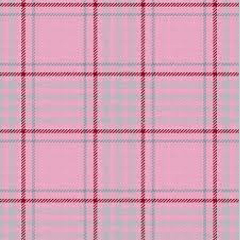 Komen Rose Plaid Tartan Kilt