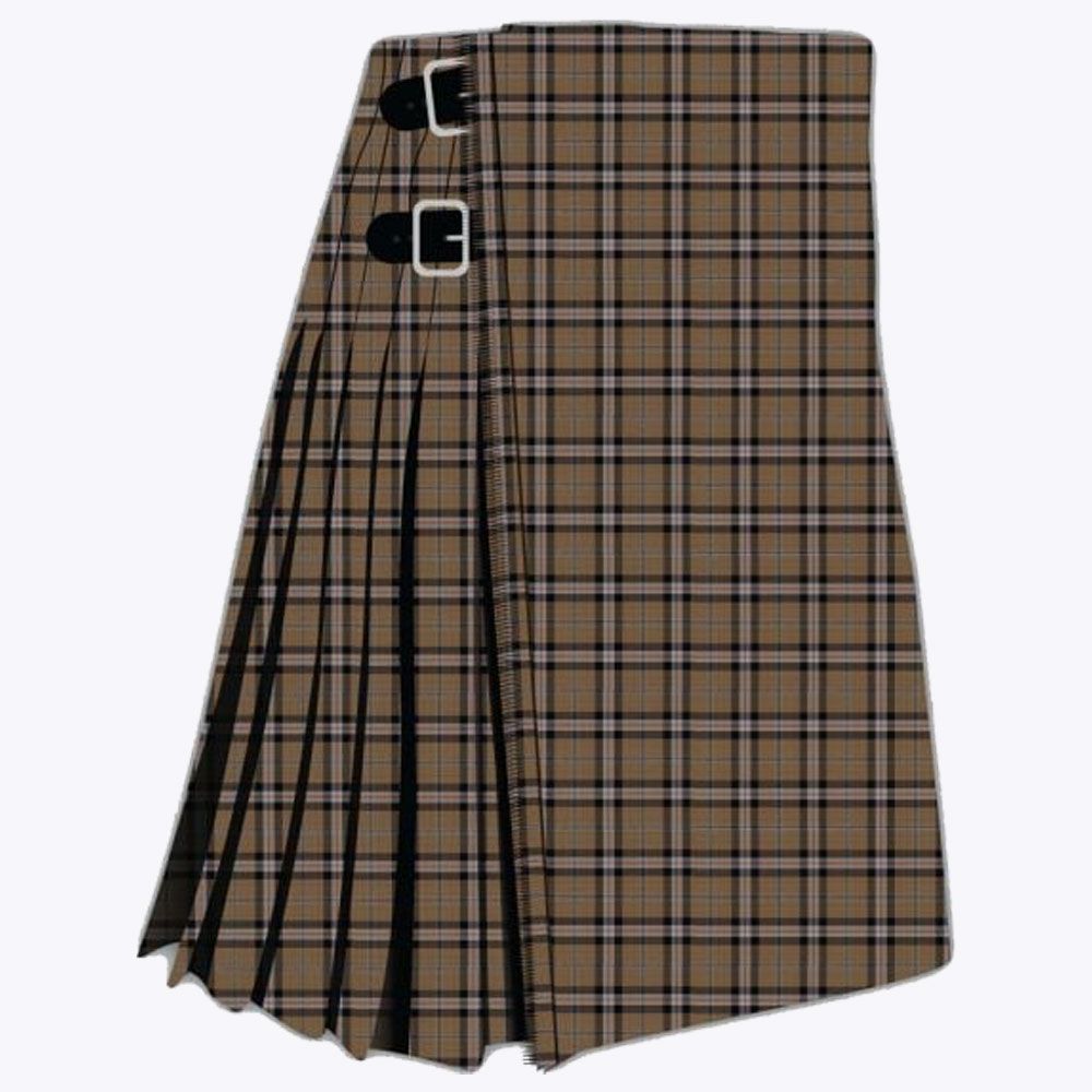 Merrick, Camel Tartan Kilt