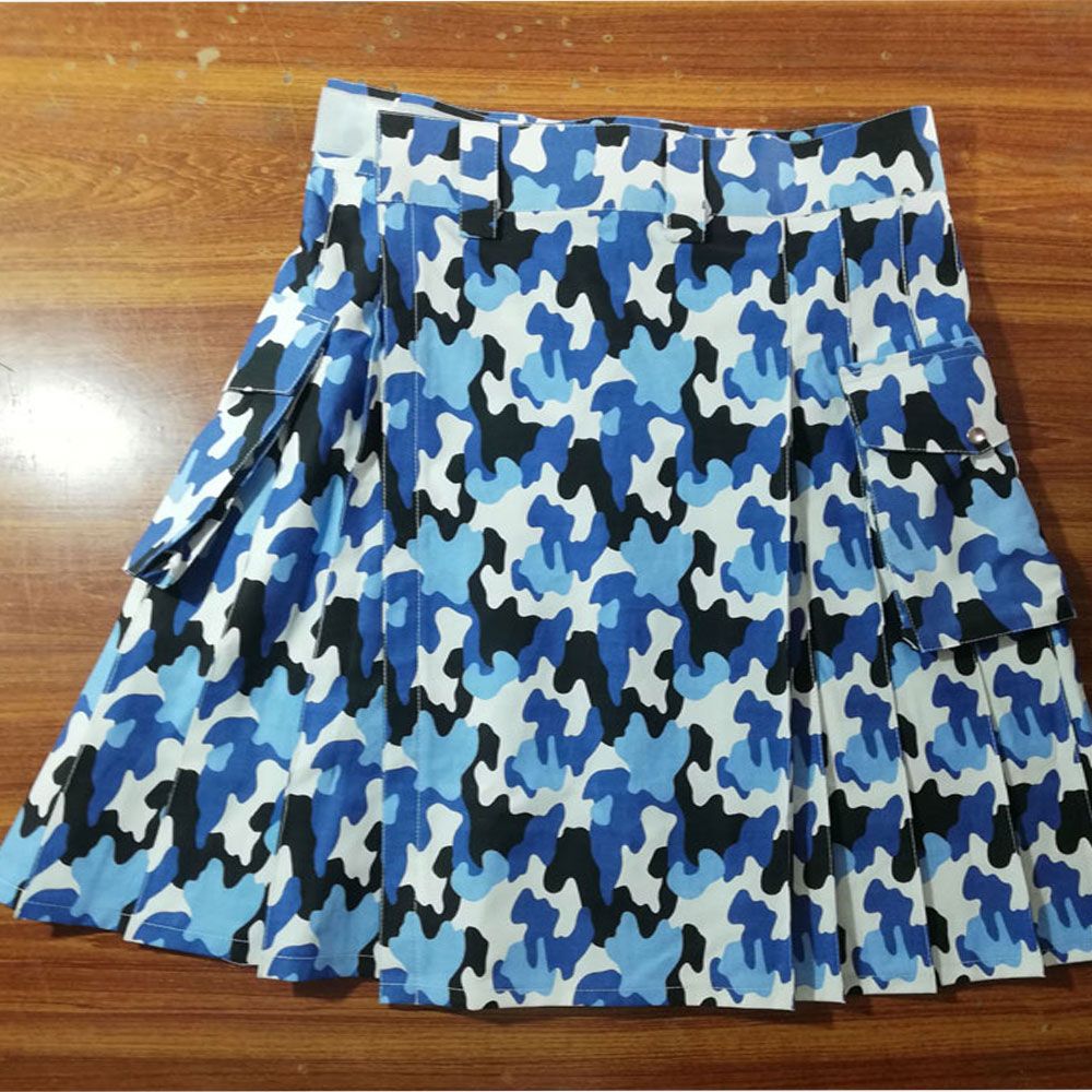 Military Camo Fashion Utility Kilt