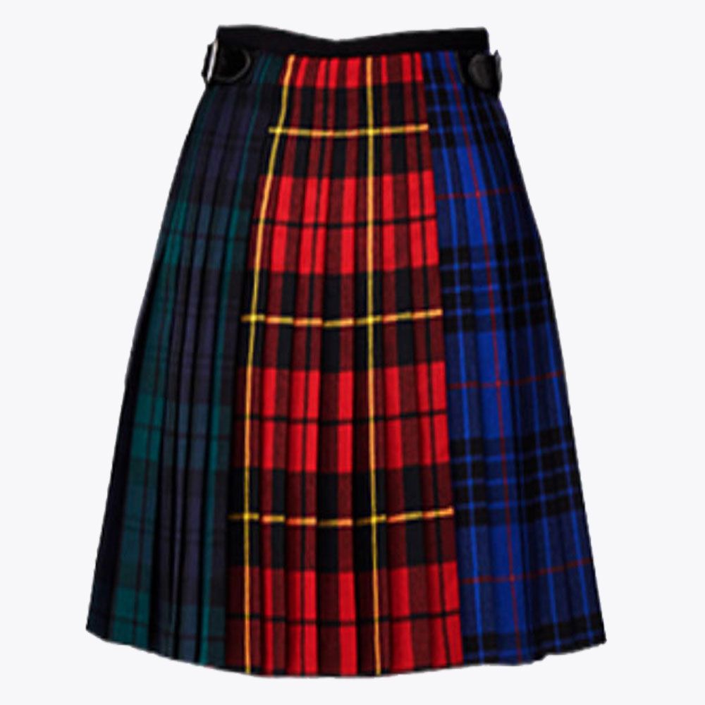 Mix Tartan Kilt For Women