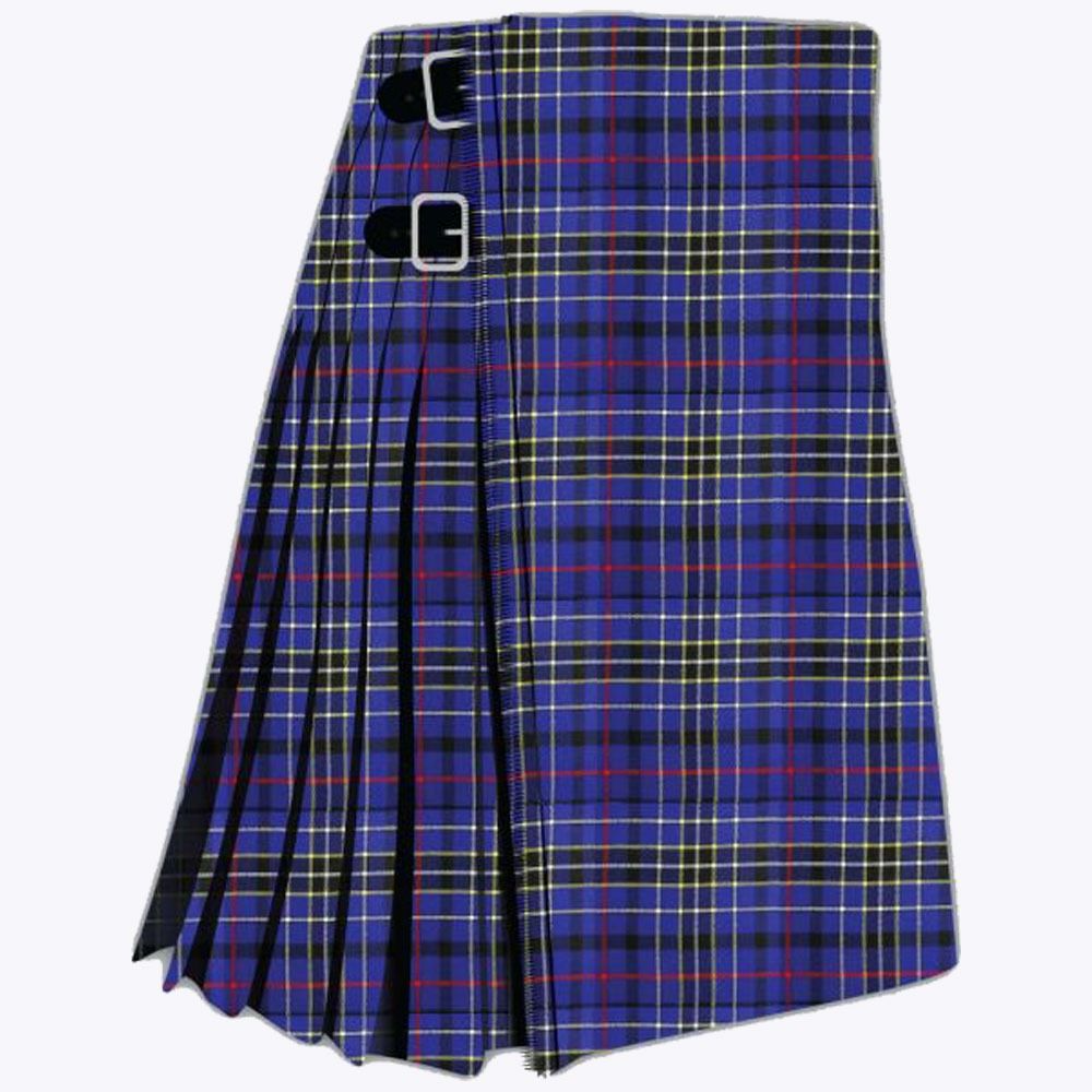 Modern Blue Tartan Kilt