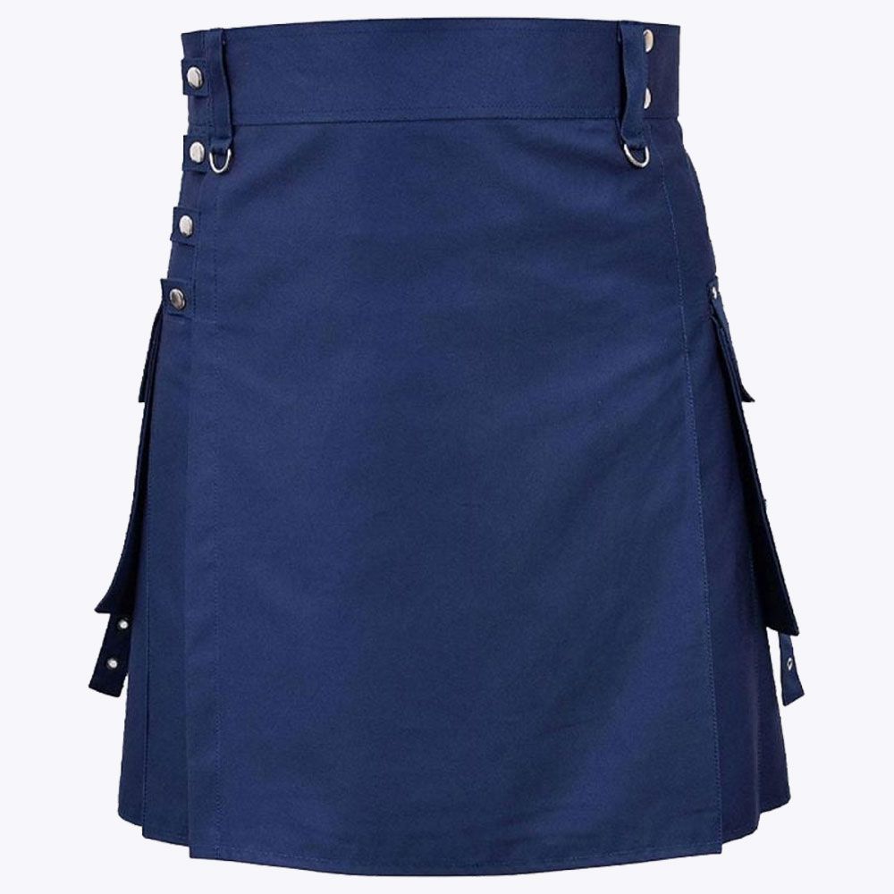 Navy Blue Fashion Kilt