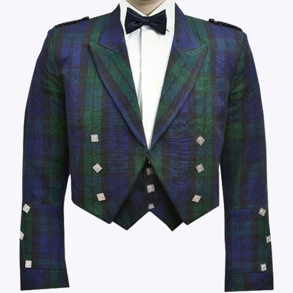 Prince Charlie Jacket &amp; Waistcoat In Tartan Made To Measure