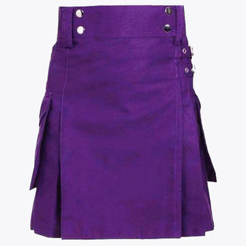 Purple Utility Kilt For Women