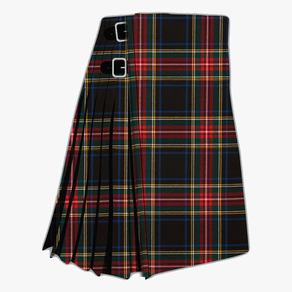 Stewart Black Modern Tartan Kiltv
