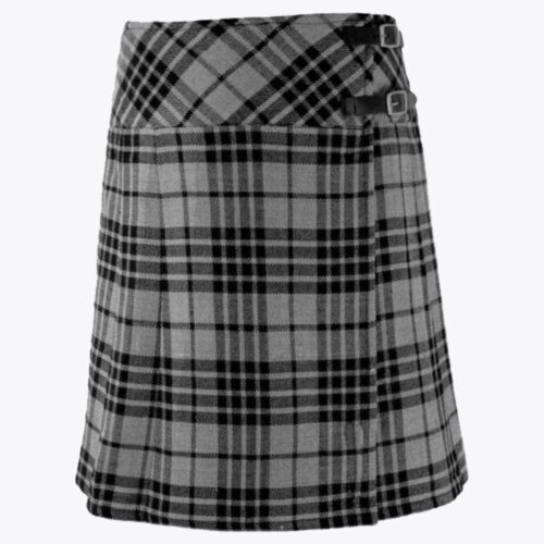 Grey Hamilton Tartan Kilt For Women